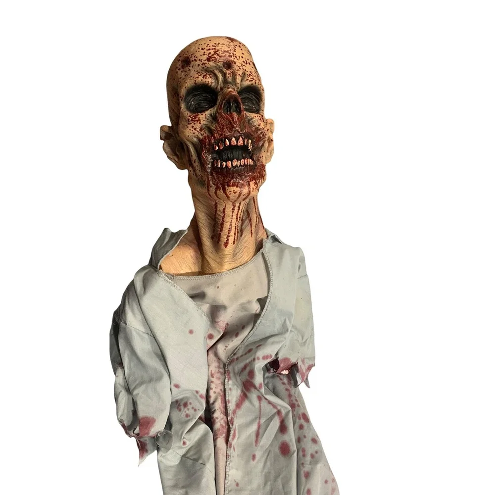 Creepy Zombie Prop Halloween Horror Scary Latex Mask Spooky Grim‎ Reaper